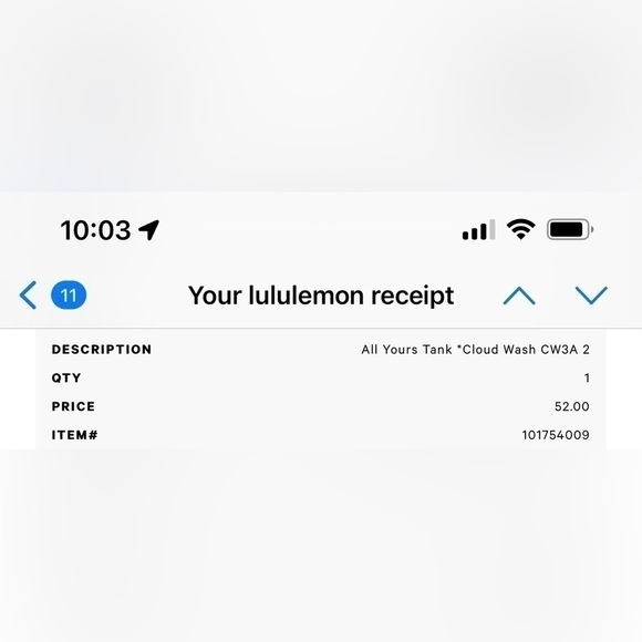 Lululemon All Yours Tank *Cloud Wash - Picture 6 of 6